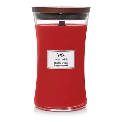 WoodWick vonná svíčka s dřevěným knotem velká Crimson Berries 609 g