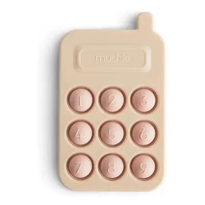 Mushie silikonová hračka Pop-It Phone Blush