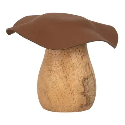 Dřevěná dekorace houba Mushroom - Ø 8*7 cm