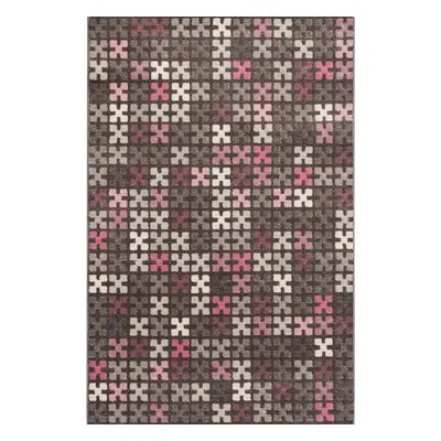 Koberec Modern Puzzle Charisma Rose-Frost Grey 135x190cm