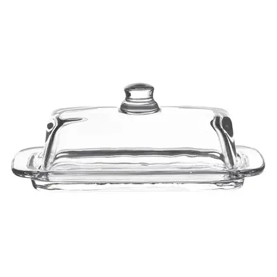 Skleněná transparentní máslenka Butter Dish - 20*9*8 cm