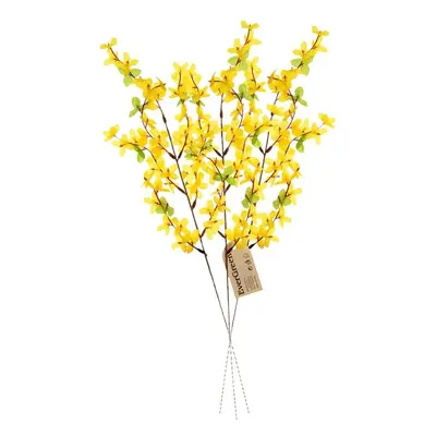 Sada 3 ks umělá rostlina Forsythia, v. 52 cm