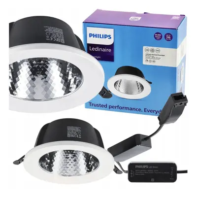 LED zapuštěná bodové svítidlo Philips 12W 1200lm 4000K kulatá PREMIUM - Výkonná