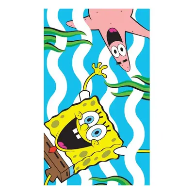 Dětský ručník Spongebob a Patrik - 100% bavlna - 30 x 50 cm