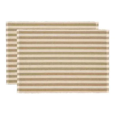 Södahl Bavlněné prostírání (sada 2 ks) 33x48 Statement Stripe Beige