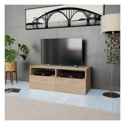 TV stolek kompozitní dřevo 95 x 35 x 36 cm dub