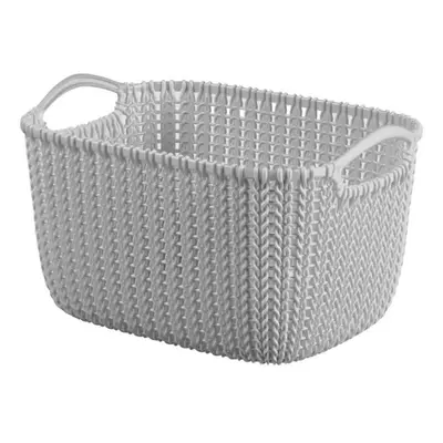 Košík KNIT M, 8l šedý