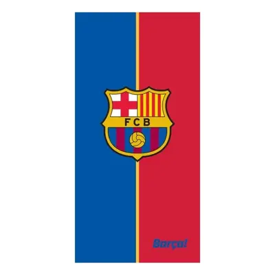 Fotbalová osuška FC Barcelona - motiv El Clásico - 100% bavlna - 70 x 140 cm