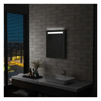 vidaXL Koupelnové nástěnné zrcadlo s LED osvětlením 50 x 60 cm