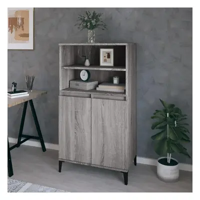 Skříň highboard šedá sonoma 60 x 36 x 110 cm kompozitní dřevo