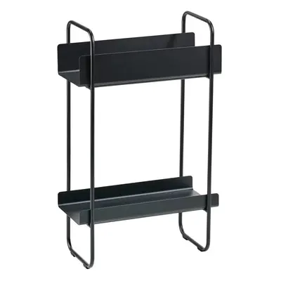 Černý kovový konzolový stolek 24x48 cm A-Console – Zone