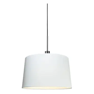 Moderní závěsná lampa černá se stínidlem 45 cm bílá - Combi 1