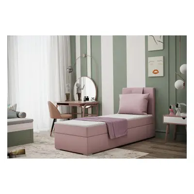 Expedo Čalouněná postel boxspring MIRANDA + vrchní matrace, 80x200, soro 61, pravá