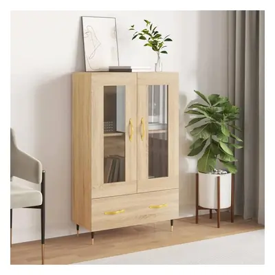 Skříň highboard dub sonoma 69,5 x 31 x 115 cm kompozitní dřevo