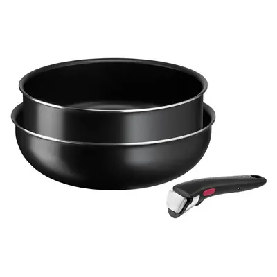 Hliníková sada nádobí 3 ks Ingenio Easy Cook & Clean Black – Tefal