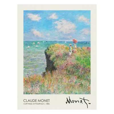 Obrazová reprodukce Cliff Walk at Pourville (1882), Claude Monet