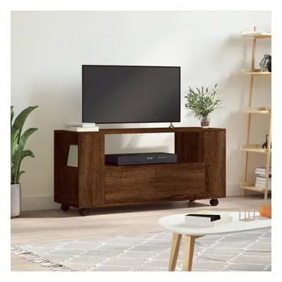 TV skříňka hnědý dub 102 x 34,5 x 43 cm kompozitní dřevo