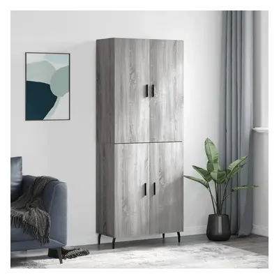 Skříň highboard šedá sonoma 69,5 x 34 x 180 cm kompozitní dřevo