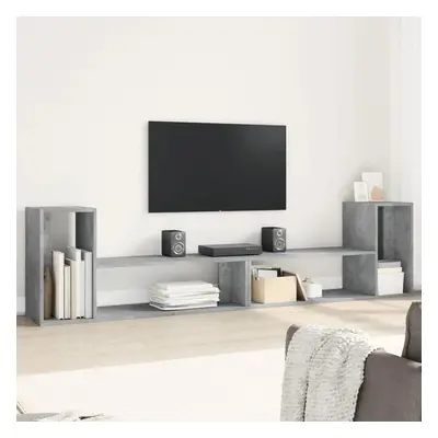 TV skříňky 2 ks betonově šedé 100 x 30 x 50 cm kompozitní dřevo