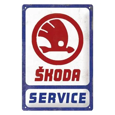 Plechová cedule Škoda Auto - Service