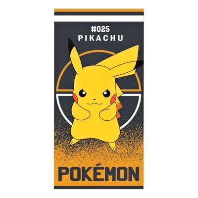 Plážová osuška Pokémon Pikachu 025 - 100% bavlna - 70 x 140 cm