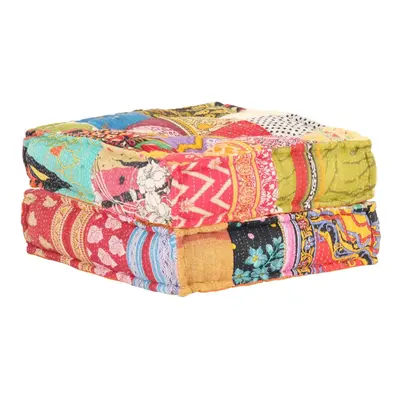 vidaXL Pouf 60 x 70 x 36 cm patchwork textil