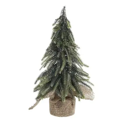 Zeleno-zlatý vánoční borovicový stromek v jutě Fleur Pine Tree - 27 cm