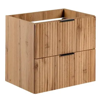 COMAD Závěsná skříňka pod umyvadlo - ADEL 82-60 oak, šířka 60 cm, dub votan