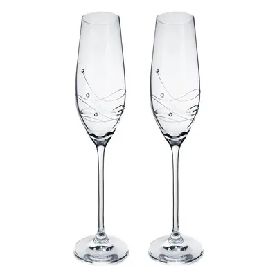 A-KRISTAL Classic - skleničky na sekt se Swarovski® Elements | sada 2 sklenic