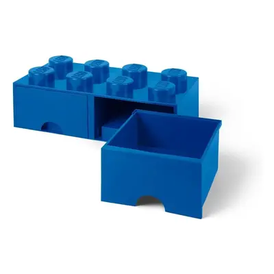 Tmavě modrý úložný box se dvěma šuplíky LEGO®