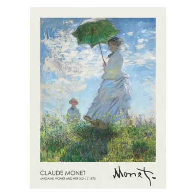 Obrazová reprodukce Madame Monet and Her Son (1875), Claude Monet