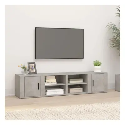 TV skříňky 2 ks betonově šedé 80 x 31,5 x 36 cm kompozit