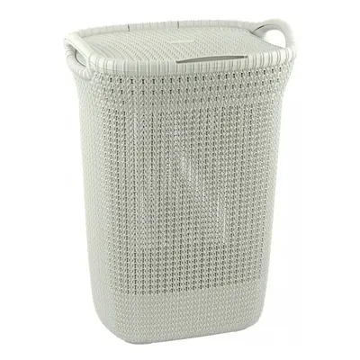 Béžový koš na prádlo Curver Knit Hamper, 57 l