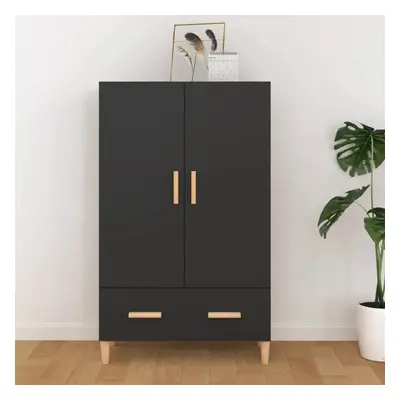 Highboard černý 70 x 31 x 115 cm kompozitní dřevo