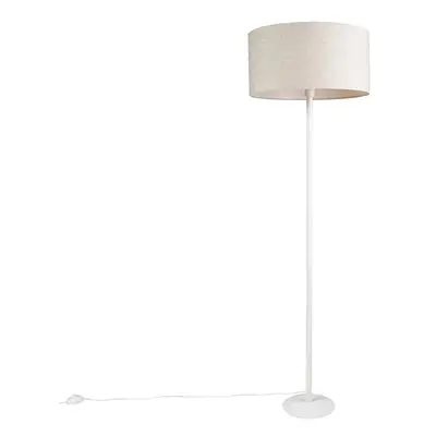 Moderní stojací lampa bílá s odstínem pepřové barvy 50 cm - Simplo