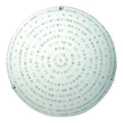 Bílé stropní svítidlo se skleněným stínidlem ø 30 cm Circle – Candellux Lighting