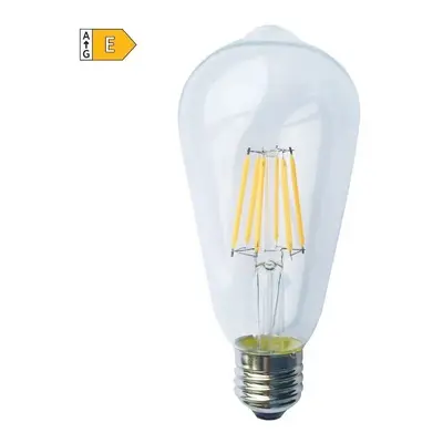 Diolamp LED Filament žárovka čirá ST64 8W/230V/E27/2700K/980Lm/360°