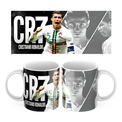 Keramický hrníček Cristiano Ronaldo (Bílá)