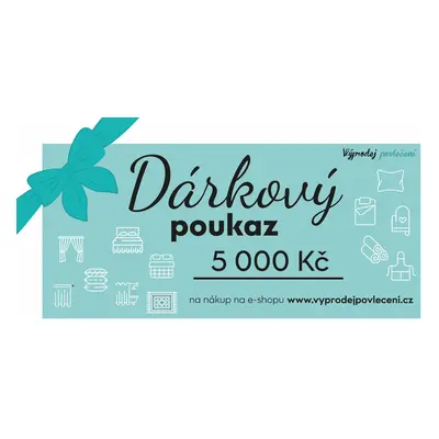 Dárkový poukaz na 5000 Kč Forma poukazu: Elektronický