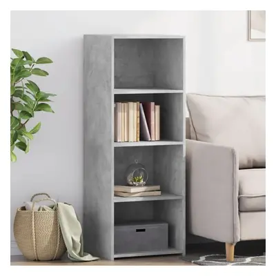 Skříň highboard betonově šedá 45 x 41 x 124 cm kompozitní dřevo