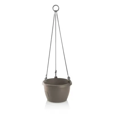 Gardenico Samozavlažovací závěsný květináč Marina taupe, pr. 30 cm