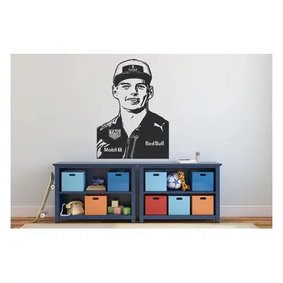 Lepy.cz Samolepka na zeď F1 - Max Verstappen Velikost (šířka x výška): l15x158cm, Barevná varian