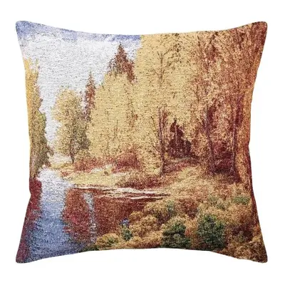 SCANquilt povlak MOTIV gold trees okrová 45 x 45 cm