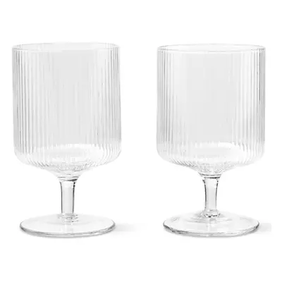 Ferm Living designové sklenice na víno Ripple Wine Glasses