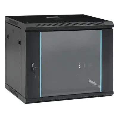 vidaXL Nástěnná síťová rozvodná skříň 9U 19" IP20 600 x 450 x 510 mm