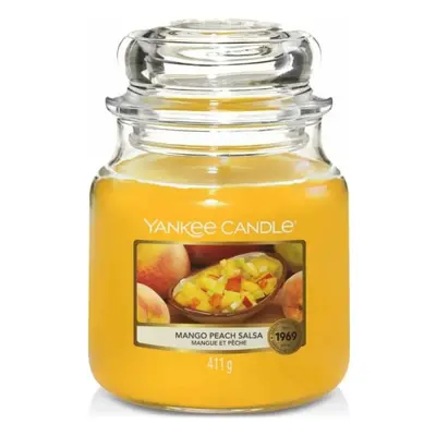 Yankee Candle vonná svíčka Classic ve skle střední Mango Peach Salsa 411 g