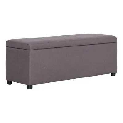 vidaXL Lavice s úložným prostorem 116 cm taupe polyester