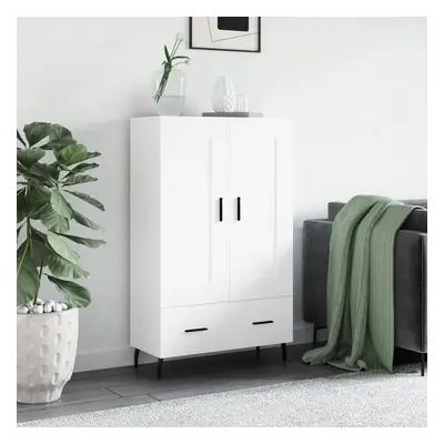 Skříň highboard bílá 69,5 x 31 x 115 cm kompozitní dřevo