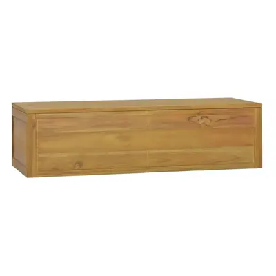 Nástěnná koupelnová skříňka 110 x 45 x 30 cm masivní teak