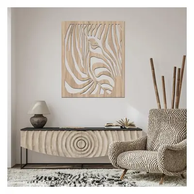 dřevo života Dřevěný obraz na zeď ZEBRA Rozměry (cm): 30x36, Zvolte barvu dekoru: Dub Sonoma